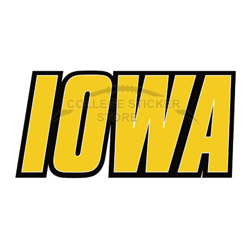 Design Iowa Hawkeyes Iron-on Transfers (Wall Stickers)NO.4649